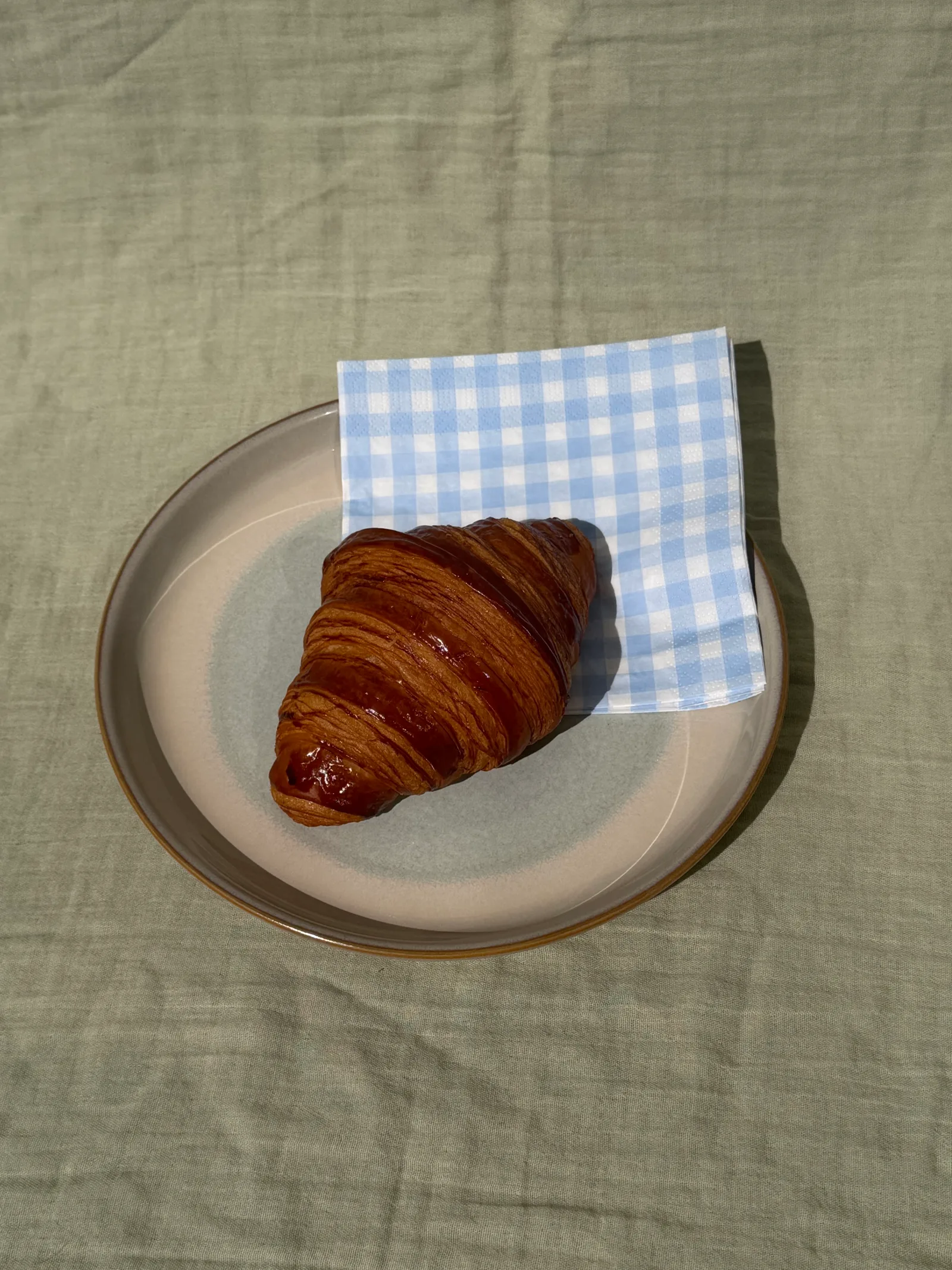 Freshly baked Coffee Pup Classic Butter Croissant