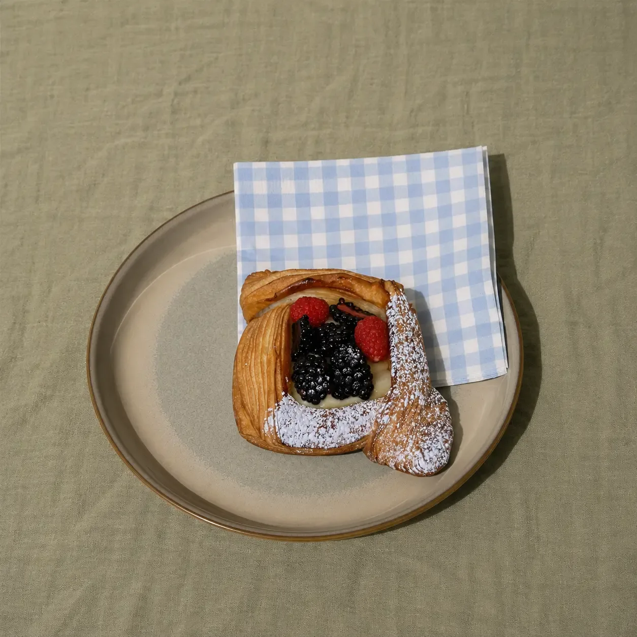 Freshly baked Coffee Pup Summer Berry Danish